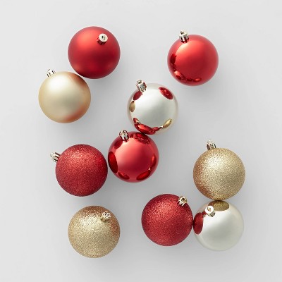 50ct 70mm Christmas Tree Ornament Set Red/Gold - Wondershop™