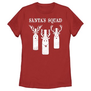 Women's Lost Gods Distressed Santa’s Squad T-Shirt - 1 of 4