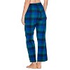 Ashford & Brooks Women’s Cotton Long-Sleeve Top Flannel Pants Pajama Sleepwear Set - 4 of 4