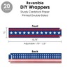 Big Dot of Happiness Stars & Stripes - Patriotic Party Favors and Cupcake Kit - Fabulous Favor Party Pack - 100 Pieces - 3 of 4