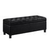 NicBex Upholstered Tufted Button Storage Bench,Linen Entry Bench with Spindle Wooden Legs,Storage Ottoman Bench for Living Room,Bedroom - 3 of 4