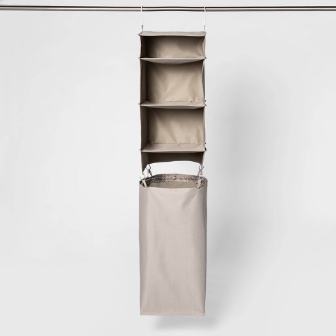 Hanging Closet Organizer With Detachable Hamper Gray Room Essentials Target