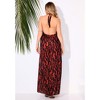 Swimsuits for All Women's High Neck Twist Halter Cover Up Maxi Dress (Plus Sizes Available) - 3 of 4