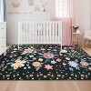 Acekool Floral Area Rug - 6x9 Non-Slip Washable Carpet for Living Room & Bedroom - 4 of 4