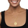 Ross-Simons 0.20 ct. t.w. Diamond Sun Paper Clip Link Pendant Necklace in 18kt Gold Over Sterling - 2 of 4