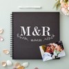 Paper Junkie Blank Hardcover 12x12 Scrapbook Album for Photos, Black Spiral Bound Wedding Guest Book, 40 Sheets - 2 of 4