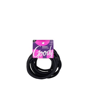 Goody Ouchless Xtra Long Extra Thick Elastic Hair Ties - Black - 10ct - 1 of 4