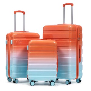 YOOCOZZ 3-Piece Luggage Sets with Spinner Wheels,Gradient Color and Combination Lock - 1 of 4
