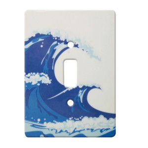 RightSide Designs Wave Standard Ceramic Switchplate - 1 of 3