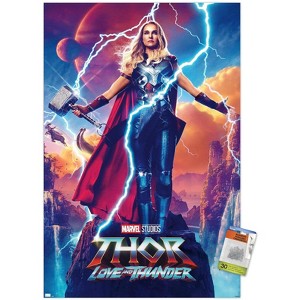 Trends International Marvel Thor: Love and Thunder - Jane Foster One Sheet Unframed Wall Poster Prints - 1 of 4