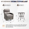 Outdoor Gliders Swivel Chairs with 6-Inch Thick Cushions Swivel Rocker Patio Chairs - 2 of 4