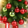 20-Pack Christmas Ball Ornaments with Strings, 6CM/2.36" Small Size Baubles, Shatterproof Plastic Christmas Bulbs, Hanging Decorations - 3 of 4