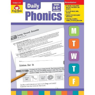 Daily Phonics, Grade 4-6 - by  Evan-Moor Educational Publishers (Paperback)