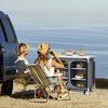 Portable Camping Table Aluminum Kitchen Table w/Storage Shelves & Carrying Bag - 2 of 4