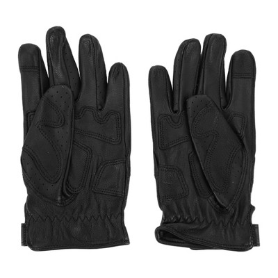 Unique Bargains Motorcycle Gloves Motorbike Dirt Bike Bicycle Racing ATV UTV Sheep Leather 1 Pair