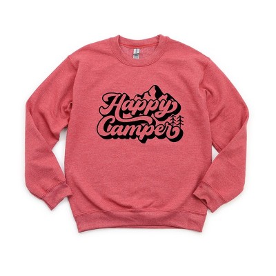 Simply Sage Market Women's Graphic Sweatshirt Happy Camper Mountains