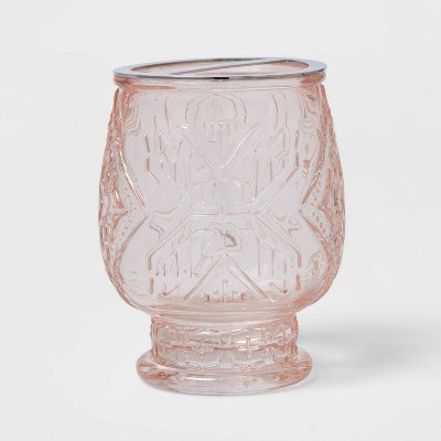 Photo 1 of Glass Toothbrush Holder Blush - Threshold