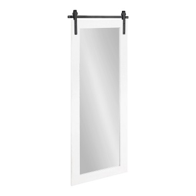 18" x 50" Cates Full Length Wall Mirror White - Kate & Laurel All Things Decor