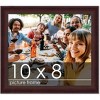PosterPalooza | Photo Size Linear Brown Picture Frame - UV Acrylic, Foam Board Backing, Hanging Hardware - 2 of 4