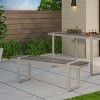 Coolbibila Farmhouse Dining Chairs For Outdoor, Patio Dining Chairs With 58 Inch Long, Dining Bench for Outdoor With Aluminum Frame - 2 of 4