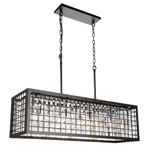 CWI Lighting Meghna 4 Light Down Chandelier With Brown Finish - 1 of 4