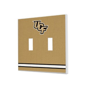 NCAA Big 12 Universities Stripe Hidden-Screw Light Switch Plate for Double Toggle - 1 of 4