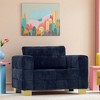 1-Seater Plush Cloth Soft Sofa Chair with High Sofa Legs, Easy Cleaning, and Fun Assembly - 3 of 4