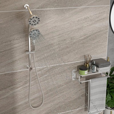 PAGED Multi Function Dual Shower Head Modern Shower System with Hand Shower for Bathroom, Restroom