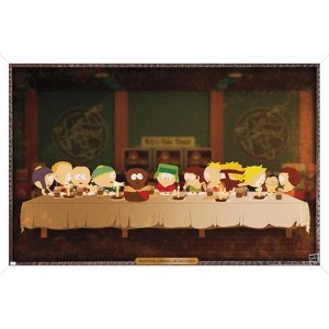 Trends International South Park - Last Supper Framed Wall Poster Prints - 1 of 4