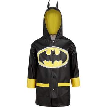 Batman Boys' Waterproof Raincoat Slicker Shell (Size: 4-7)