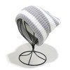Anna-Kaci Unisex Striped Knit Beanie Hat Cuffed Warm Winter Cap - 2 of 3