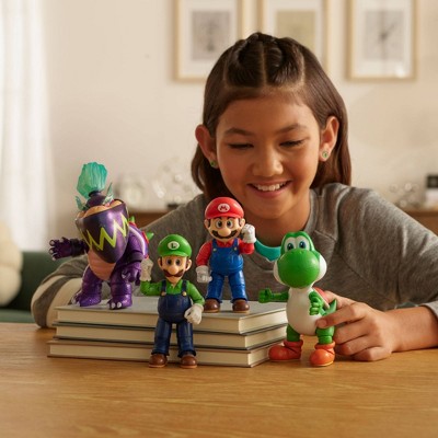 Детские фигурки Nintendo The Super Mario Galaxy Movie - 5” Figure Multi-Pack – Mario, Yoshi and exclusive Wonder Bowser Jr. and Luigi Figures — фото 3