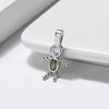 Baby Boy or Girl Birthstone Charm for Mom  Family Tree Grandma Necklace by Ginger Lyne CZ Sterling Silver - 3 of 4