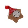 Unique Bargains Christmas Brooches Plush Red Green 2.36"x1.38" 1 Pc - 4 of 4