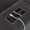 Okak Modular U-Shaped Sectional Sofa with USB Charge/Wireless Charging/Bluetooth Speaker Upholstered Couch with Storage Space for Living Room, Gray - 2 of 4