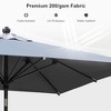 PURPLE LEAF Patio Umbrella Outdoor Table Umbrella Aluminum Frame Market Umbrella Sun Umbrella with 8 Sturdy Ribs - 4 of 4