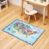 Map Non-Slip Kids Playroom Nursery Washable Indoor Area Rug by Blue Nile Mills - 2 of 4