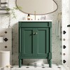 Tramull Bathroom Vanity with Top Sink, Modern Storage Cabinet, Single Sink Design with 3-Hole Basin for Faucets - 3 of 4