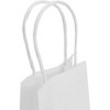 Blue Panda 50-Pack Small White Kraft Paper Bag, 6.25x3.5x2.5 in. Party Gift Bags with Handles, Bulk Retail Shopping Merchandise Bags - 4 of 4