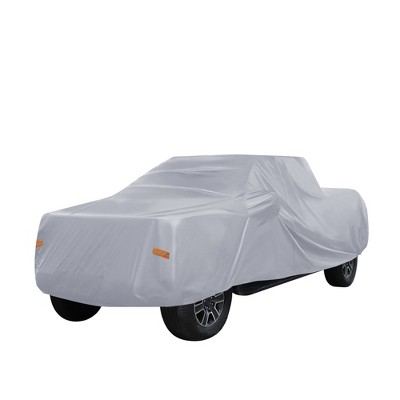 Unique Bargains Pickup Truck Car Cover for Toyota Tacoma Crew Cab Pickup 4-Door 2005-2021 with Driver Door Zipper  228"x74.8"x73"