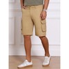 INSPIRE CHIC Men's Multi-Pockets Cotton Casual Camping Fishing Cargo Shorts - 2 of 4