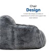 HomeStock Tore Faux Fur Foam Bean Bag Chair - 3 of 4