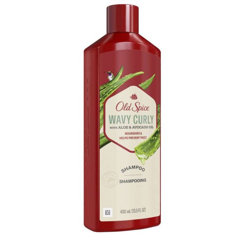 Old Spice Wavy Curly Shampoo with Aloe &#38; Avocado Oil for Men - 13.5 fl oz, 3 of 9