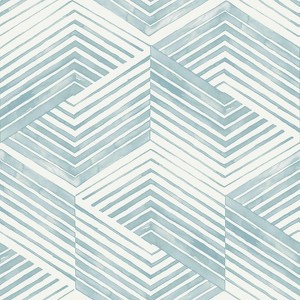 Nicole Miller Geo Movement Chambray Peel & Stick Wallpaper - 1 of 4