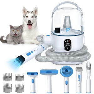 COZONY Pet Grooming 5-in-1 Kit with Hair Collection, 2L Dust Cup, Brush Tools for Cats/Dogs, Shedding & Home Care - 1 of 4