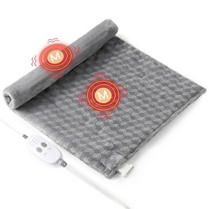 GustoWave 20"x24" Electric Neck Shoulder Heating Pad with Massaging Vibrations for Best Winter Gifts - 1 of 4
