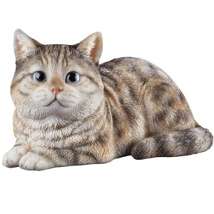 Collections Etc Hand-Painted Sitting Pretty Realistic Cat - 1 of 4