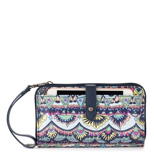 Sakroots Women's Artist Circle Smartphone Crossbody, Navy One World - 1 of 4