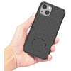 Nakedcellphone Case with Stand and Belt Clip Holster for iPhone 13 - Black - 4 of 4