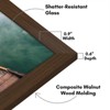 Americanflat 12x18 Walnut Picture Frame - Composite Wood with Shatter Resistant Glass - 4 of 4